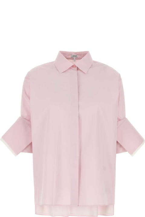 Loewe for Women Loewe Pastel Pink Poplin Oversize Shirt