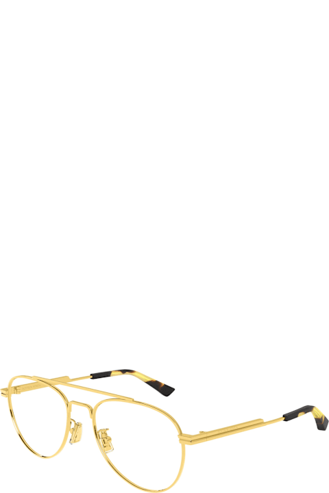 Bottega Veneta Eyewear Eyewear for Women Bottega Veneta Eyewear Bv1340ok-001 - Gold Rx / Asian Fit Glasses