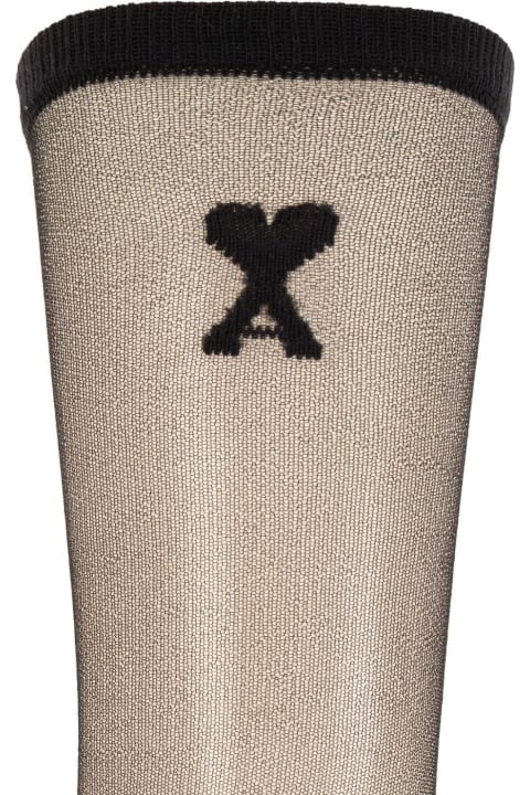 Underwear & Nightwear for Women Ami Alexandre Mattiussi Logo-embroidered Socks