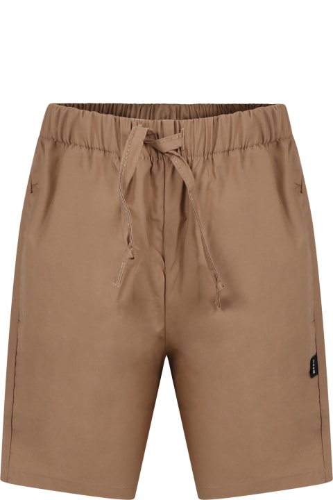 MSGM Bottoms for Women MSGM Brown Shorts For Boy With Logo