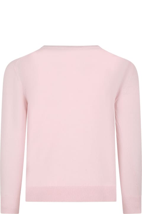 Gucci Sweaters & Sweatshirts for Women Gucci Pink Cardigan For Girl With Logo