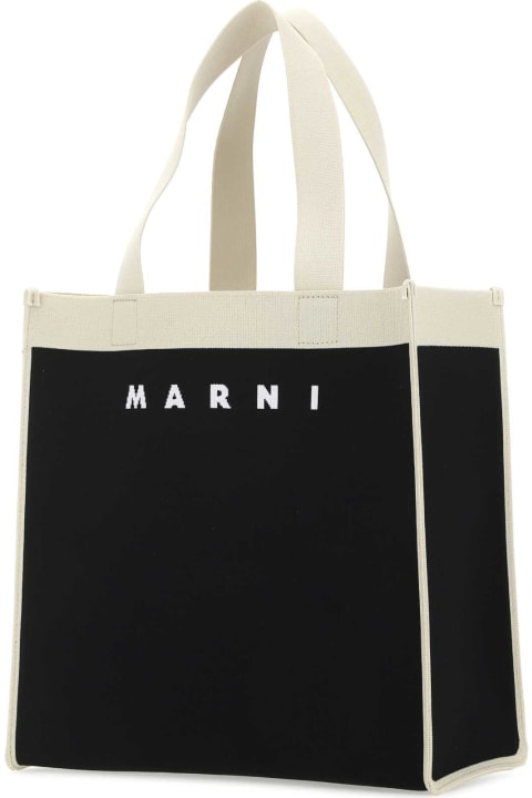 Marni Bags for Women Marni Two-tone Fabric Medium Shopping Bag