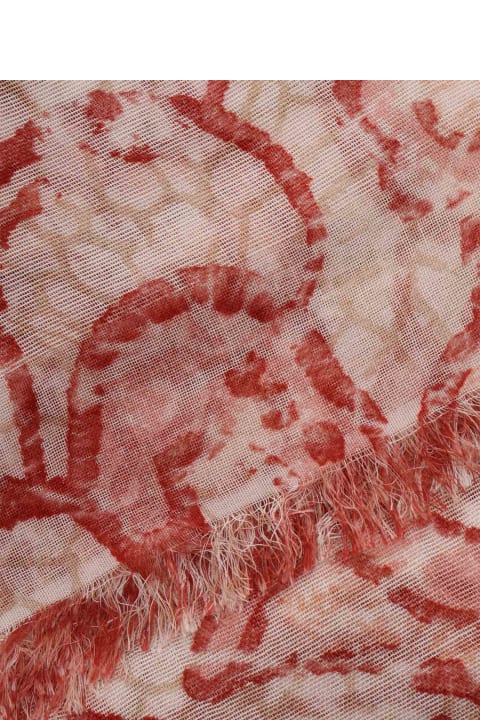 Faliero Sarti Scarves & Wraps for Women Faliero Sarti Scarf With Red Pattern