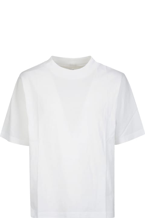 Acne Studios Topwear for Women Acne Studios Crew-neck T-shirt In White Cotton