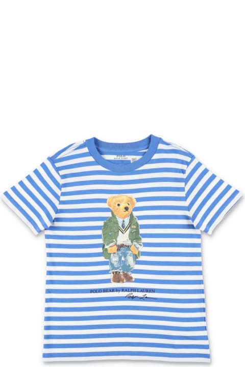 Fashion for Boys Polo Ralph Lauren Bear Striped T-shirt