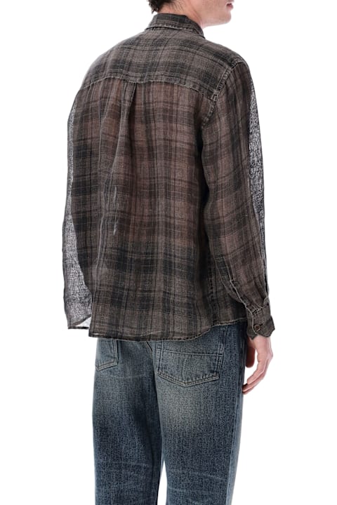 أدوات منزلية Our Legacy Our Legacy Check Linen Above Shirt