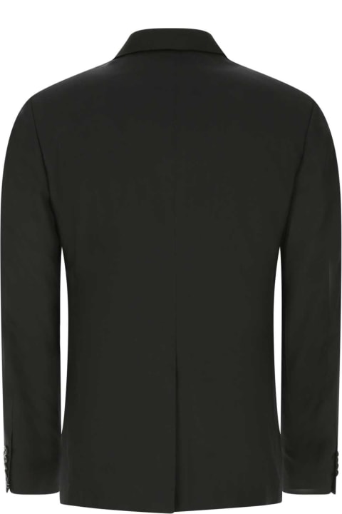 Prada Clothing for Men Prada Black Silk Blazer