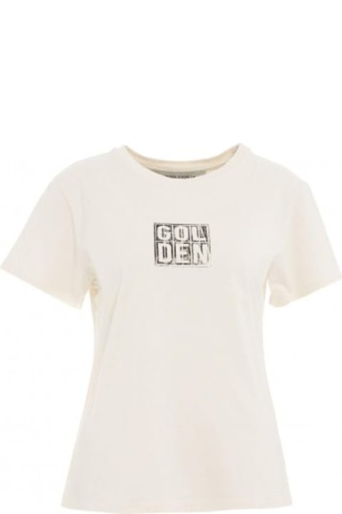 Golden Goose Sale for Women Golden Goose Cotton T-shirt With Heritage Print