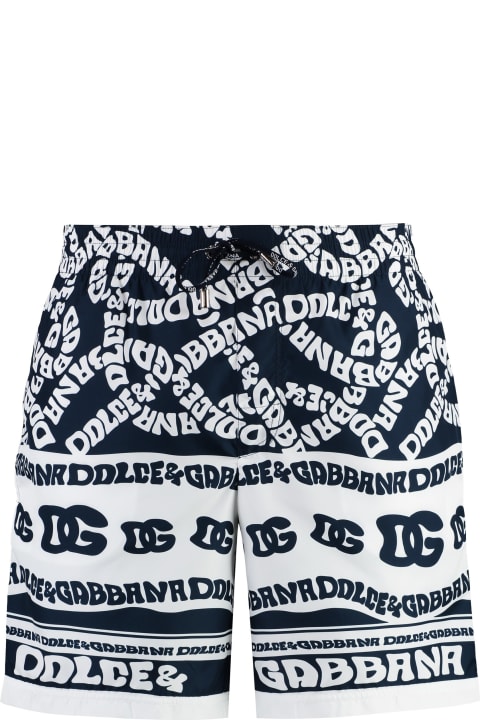 Swimwear for Women Dolce & Gabbana Logo Print Swim Shorts