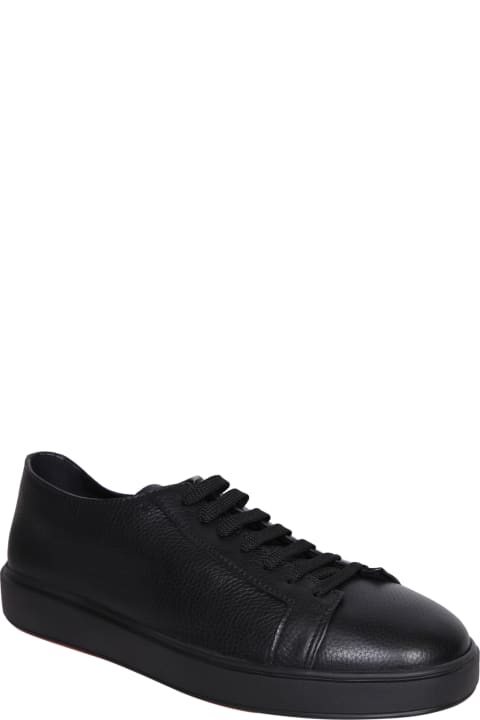 Santoni for Men Santoni Cleanic Black Sneakers