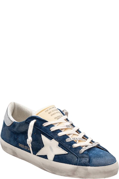 Homeware Golden Goose Golden Goose Super Star Suede Sneakers, Blue