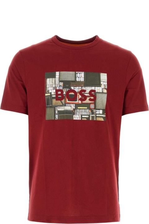 Clothing Sale for Men Hugo Boss Tiziano Reed Cotton T-shirt