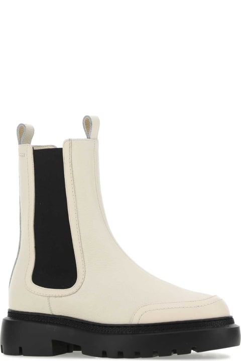 Bally Boots for Women Bally Ivory Leather Ginny Boots