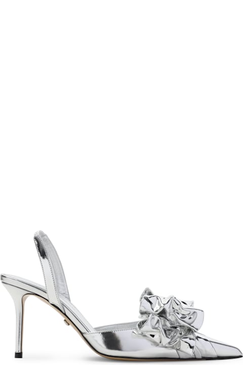 Homeware Mach & Mach Le Cadeau Silver Wrapped Leather Pumps