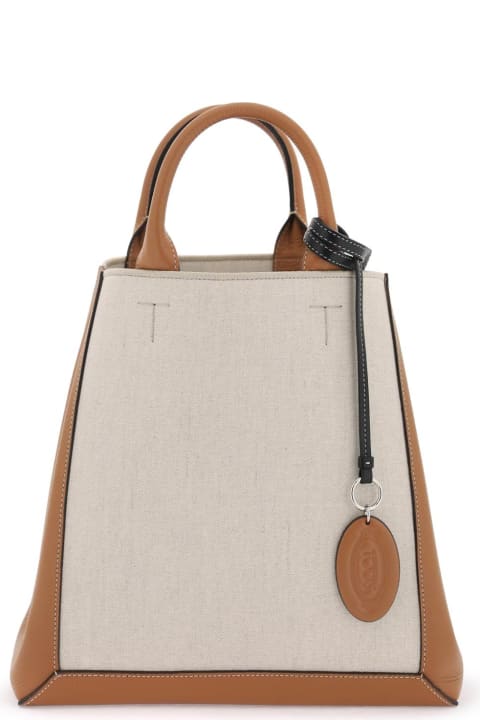 Tod's for Women Tod's Canvas & Leather Tote Bag
