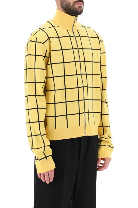 Marni Sweaters for Men Marni Zip-up Cardigan With Check Motif