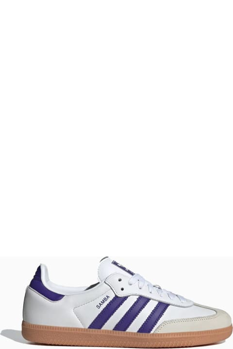 Adidas Women Adidas Samba Og White-purple Sneakers