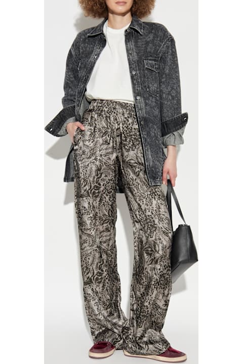 Homeware Golden Goose Golden Goose Pants With A Botanical Motif