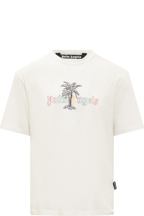 Palm Angels for Men Palm Angels Linen Blend T-shirt