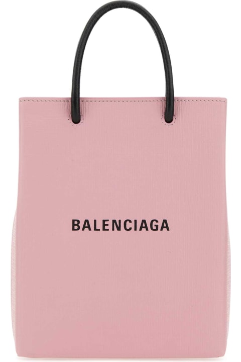 Balenciaga for Women Balenciaga Pastel Pink Leather Phone Case