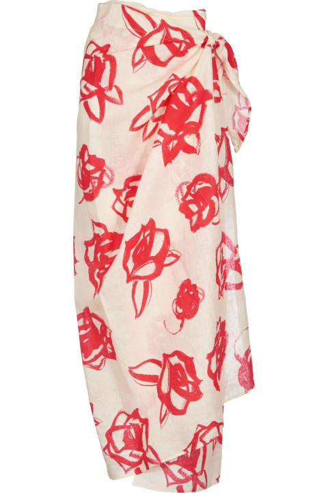 MSGM Skirts for Women MSGM Rose Print Skirt