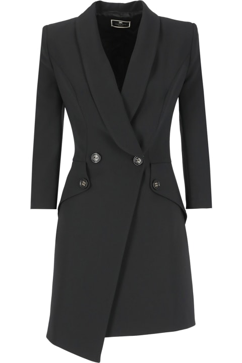 Elisabetta Franchi Coats & Jackets for Women Elisabetta Franchi Double Breasted Blazer Dress