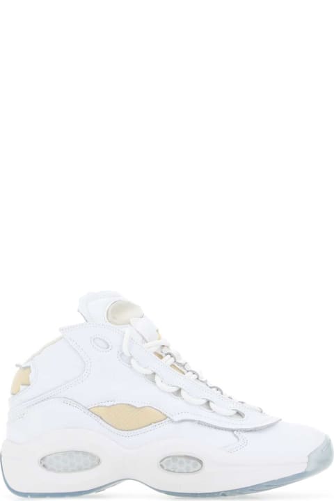 Shoes for Men Maison Margiela White Leather Project 0 Tq Memory Of Sneakers