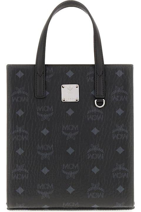 حقائب لـ القسم الرجالي MCM Printed Synthetic Leather Medium Aren Handbag