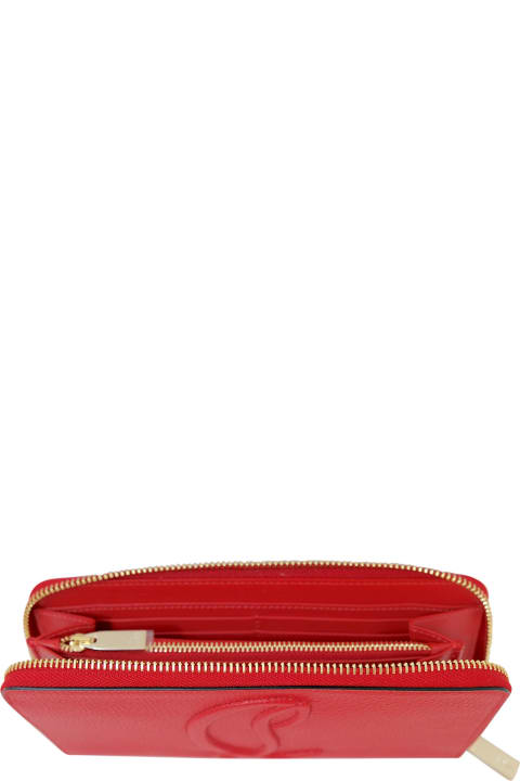 Fashion for Women Christian Louboutin Christian Louboutin By My Side Red Calf Leather Wallet
