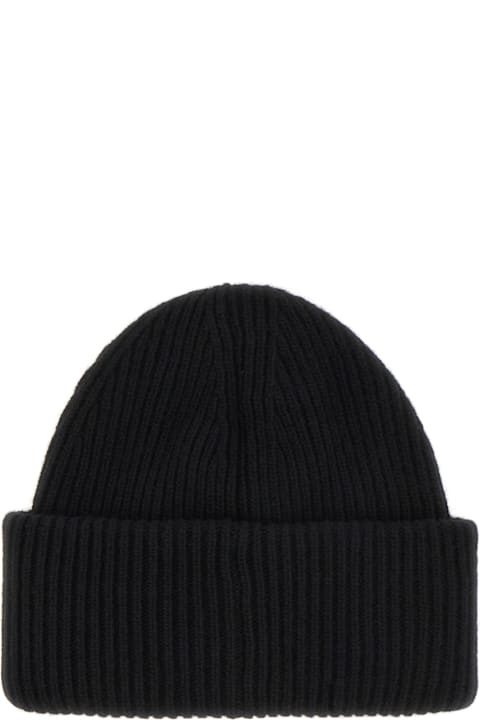 Moncler for Men Moncler Black Wool Beanie Hat