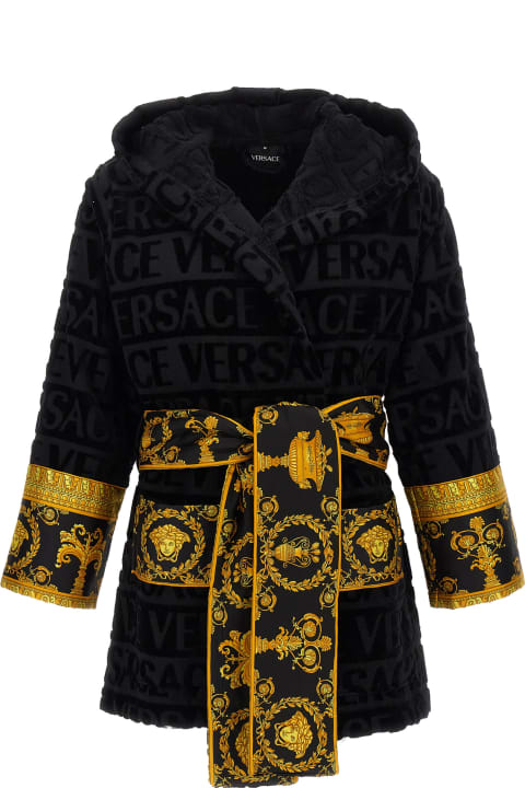 テキスタイル＆リネン Versace 'i Heart Baroque' Short Bathrobe