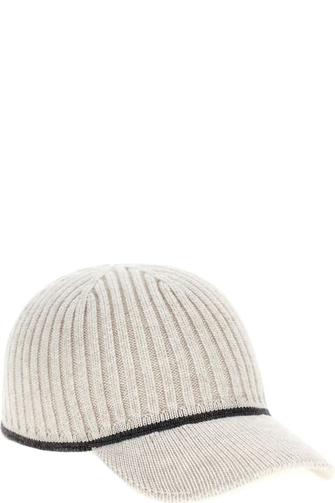 Brunello Cucinelli Hats for Women Brunello Cucinelli Ribbed Knit Cap