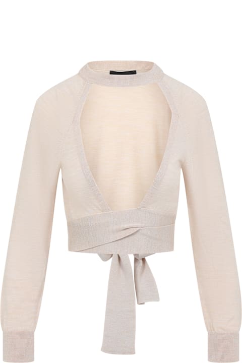 Simone Rocha for Women Simone Rocha Cropped Cut Out Window Jumper