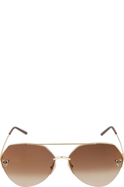 Eyewear for Women Cartier Eyewear Aviator Heptagon Sunglasses
