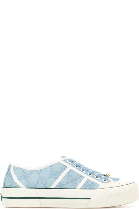 Gucci Light Blue Lace Sneakers