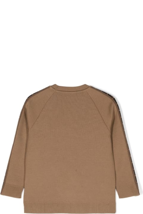 Topwear for Girls Fendi Fendi Kids Sweaters Brown
