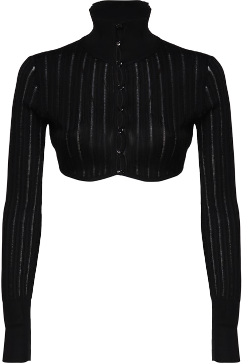 Alaia Sweaters for Women Alaia Viscose Crop-top Cardigan