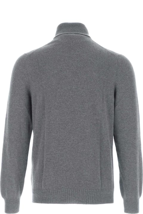 Fedeli for Kids Fedeli Grey Cashmere Sweater