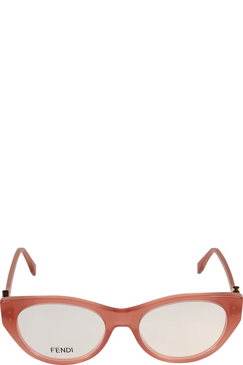 Fendi Eyewear for Women Fendi Logo Lens Round Frame