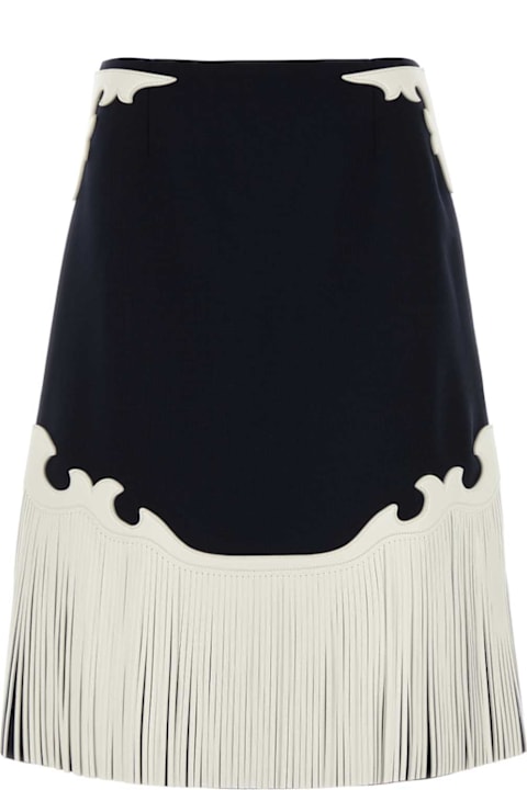 Prada Skirts for Women Prada Midnight Blue Wool Skirt