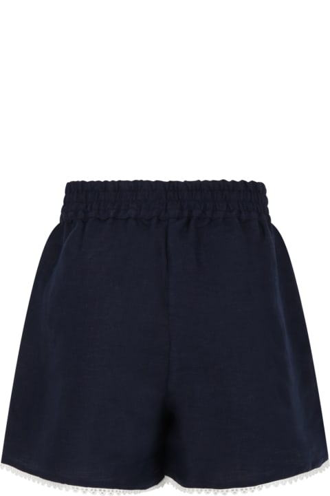 Chloé Bottoms for Girls Chloé Blue Shorts For Girl