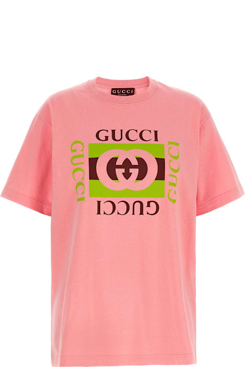 أدوات منزلية Gucci 'gucci Incrocio Gg E Web' Print T-shirt