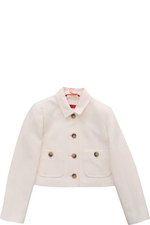 Coats & Jackets for Girls Max&Co. White Cropped Jacket