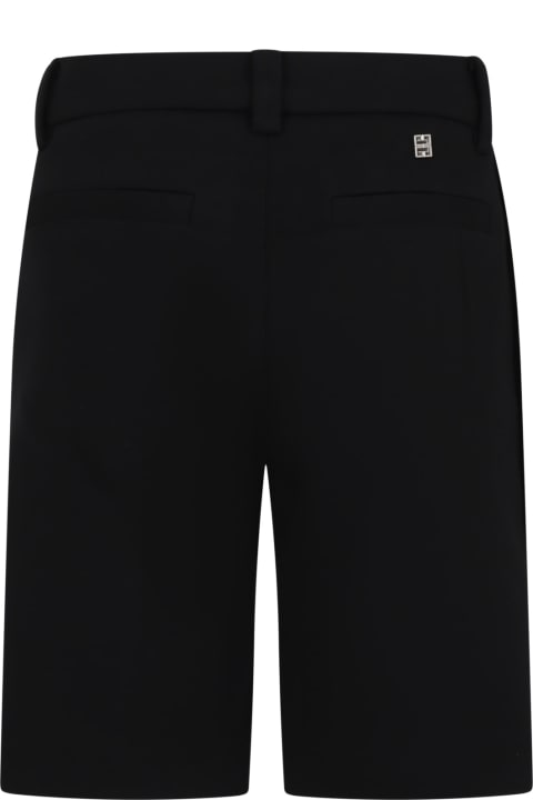 Givenchy Kids Givenchy Black Shorts For Boy With Logo