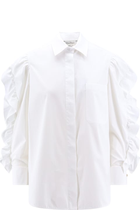 Homeware Max Mara Cotton Shirt With Rouches Detail