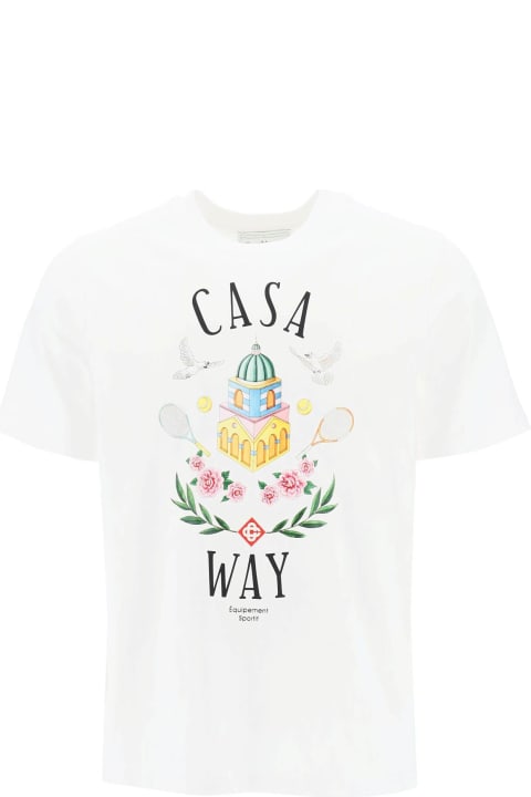 Fashion for Men Casablanca 'casa Way' White Organic Cotton T-shirt