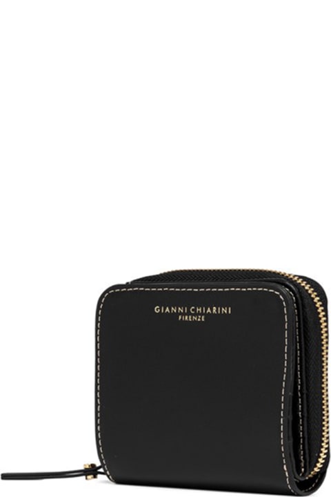 Gianni Chiarini Wallets for Women Gianni Chiarini Small Black Cowhide Wallet