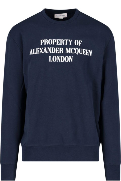 Alexander McQueen Fleeces & Tracksuits for Men Alexander McQueen Printed Crewneck Sweatshirt