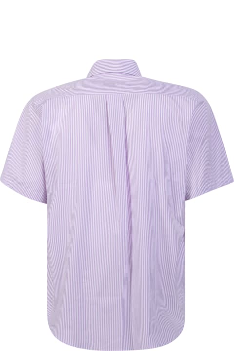 Martine Rose for Men Martine Rose Lilac/white Striped Shirt