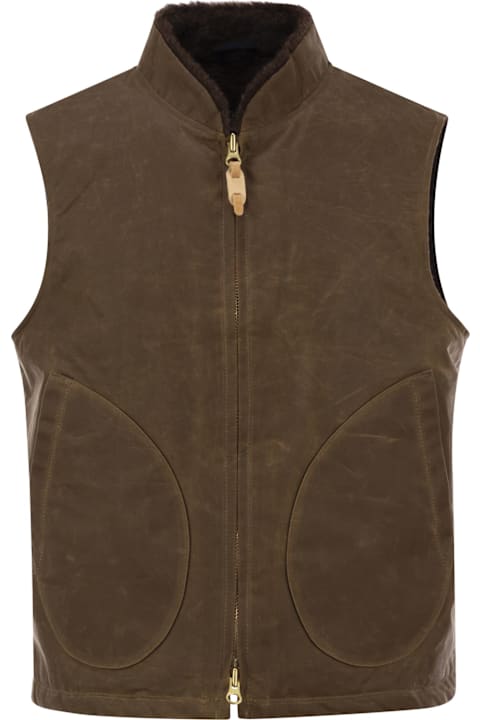Manifattura Ceccarelli Coats & Jackets for Men Manifattura Ceccarelli Mountain Vest - Velvet Waistcoat